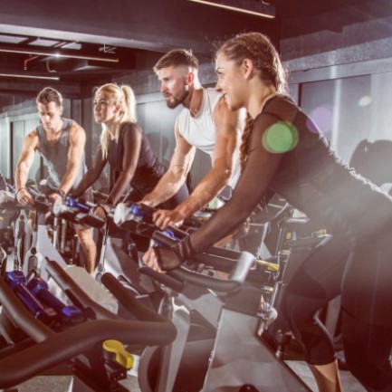 Group indoor Cycling Spin